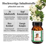 BJH Gehirn plus Herzaktivum - mit Ginkgo und Weidorn - fr Energie und Konzentration plus Herzfunktion untersttzend
