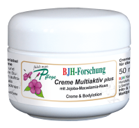 BJH Creme Multiaktiv plus - für natürliche Spannkraft der Haut   -  optimale Pflegeeigenschaften auch bei Tattoohaut